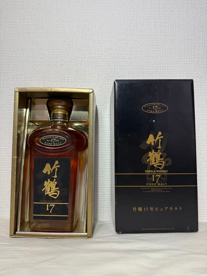 《未開封》ニッカウイスキー　竹鶴17年 ピュアモルト 700ml 旧ラベル　箱有