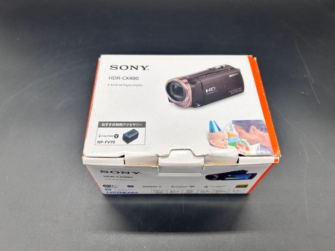 SONYビデオカメラ HDR-CX480 付属オプション品付き使用回数5回未満