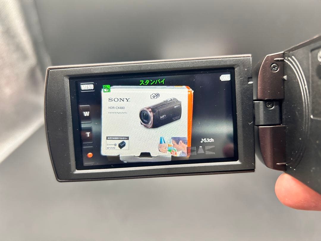 SONYビデオカメラ HDR-CX480 付属オプション品付き使用回数5回未満
