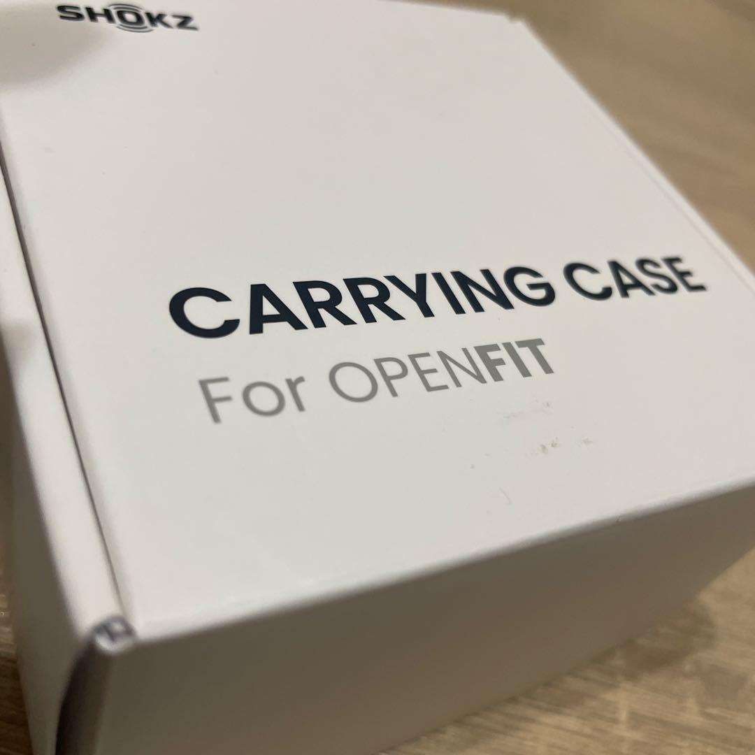 SHOKZ OPENFIT ワイヤレスイヤホン ブラック ケース付き
