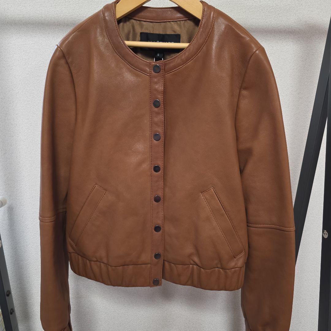 新品　JILL STUART ブラウン レザージャケット S
