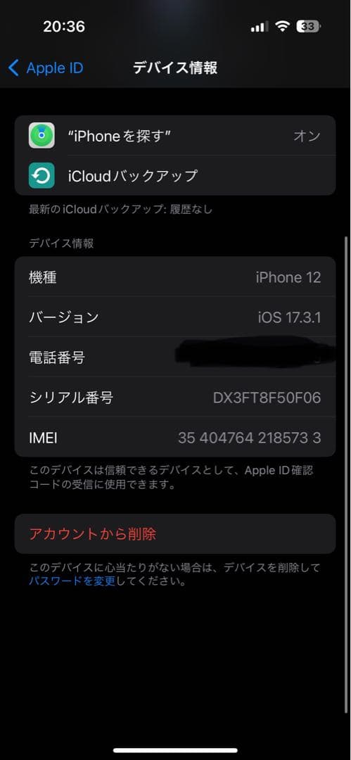 Apple iPhone 12 本体　128GB