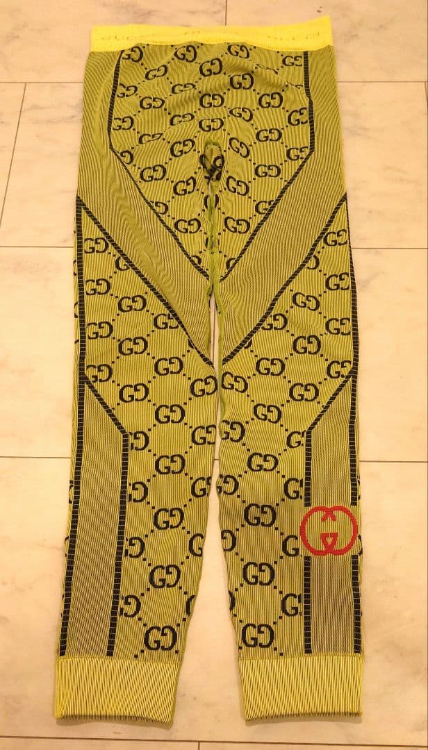 メル63282　グッチ モノグラム ジャカード レギンス