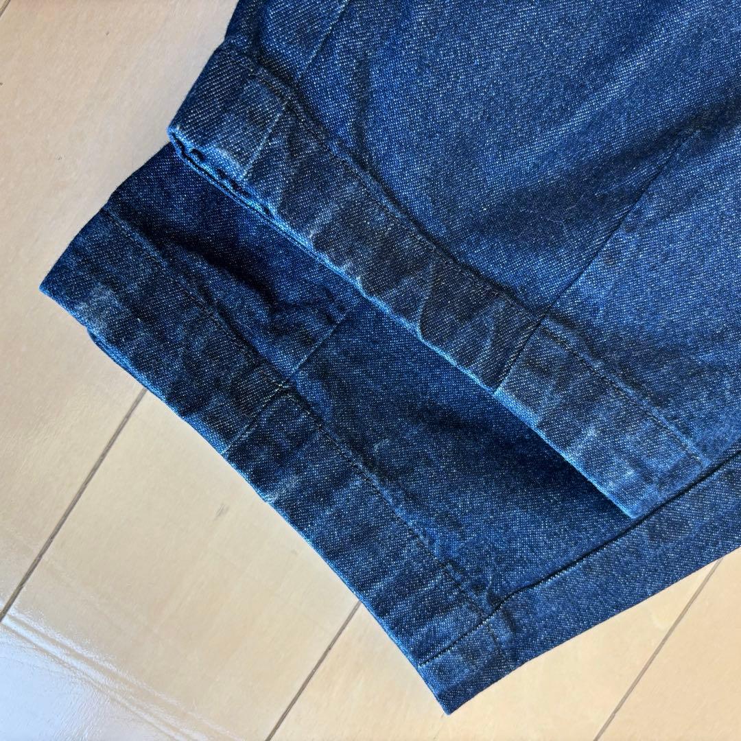 かぐれ 2025 デニムクロップドパンツ インディゴ