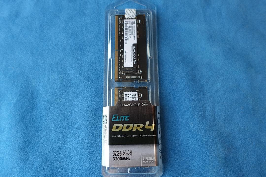 新品　TEAMGROUP Elite DDR4 16×2 3200MHz