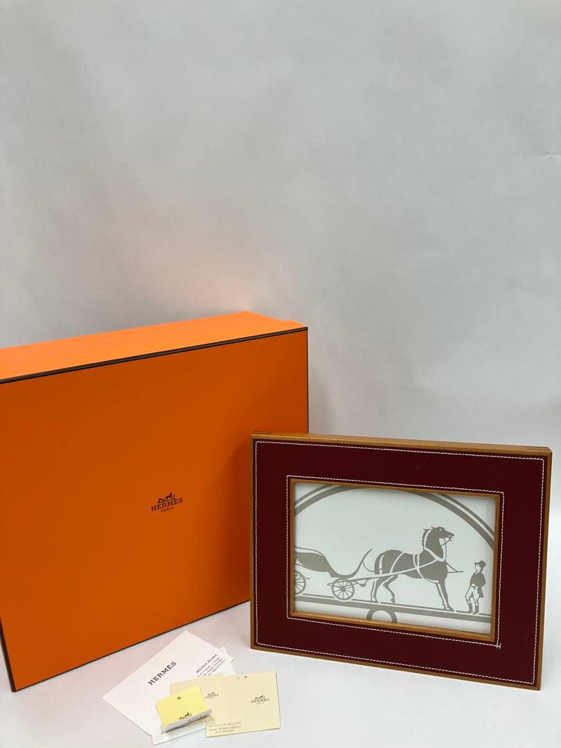 エルメス フォトフレーム プレイヤードMM 箱　赤