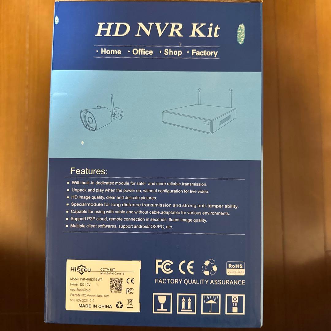 Hiseeu防犯カメラ【新品未使用】 Wifi-Pro WK-4HB315-AT