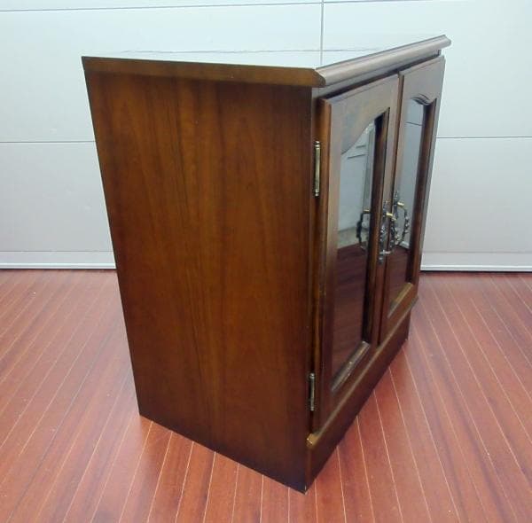 カリモク キャビネット ガラス扉 コロニアル