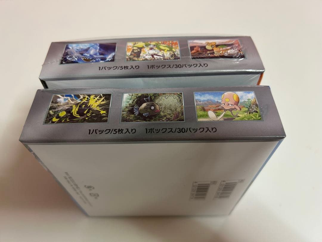 ポケモンカード未来の一閃、古代の咆哮、各1BOXずつシュリンク付き