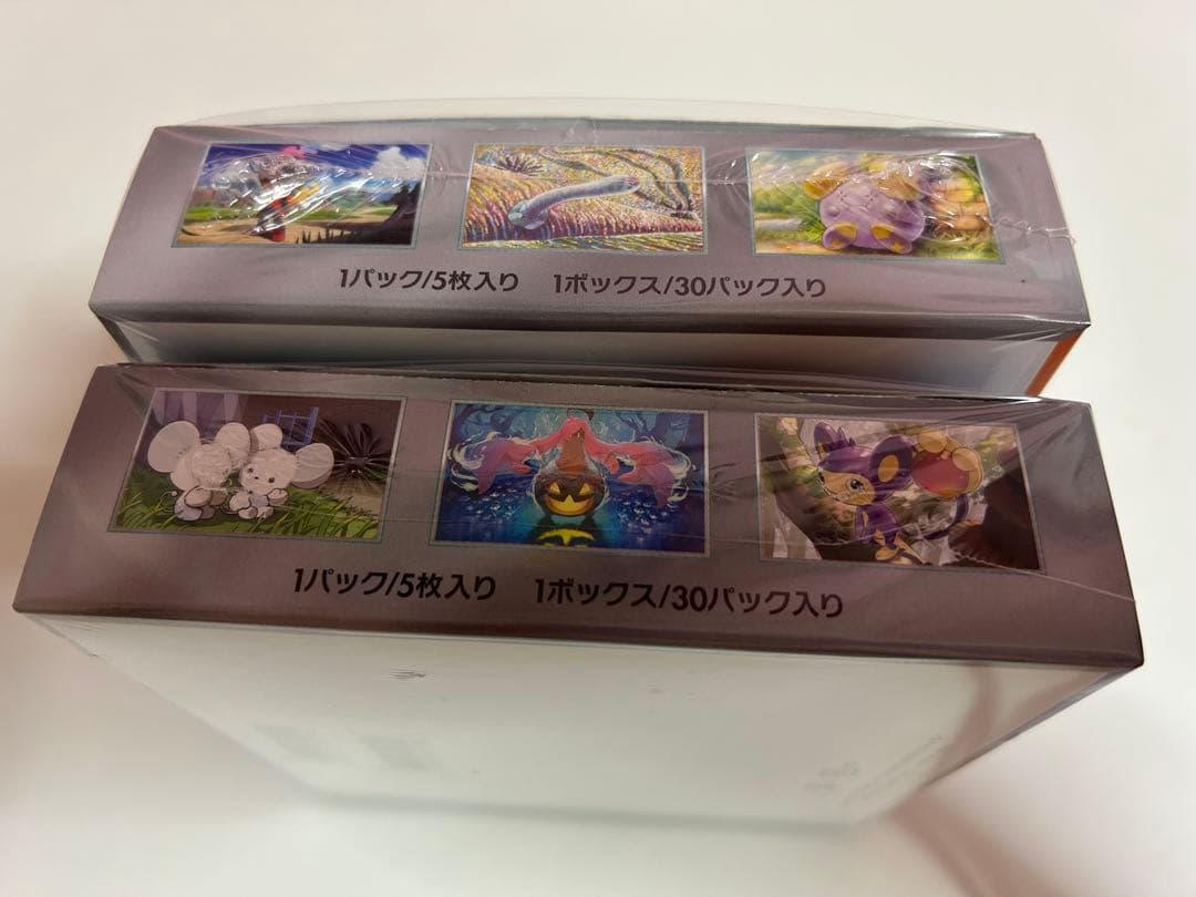 ポケモンカード未来の一閃、古代の咆哮、各1BOXずつシュリンク付き