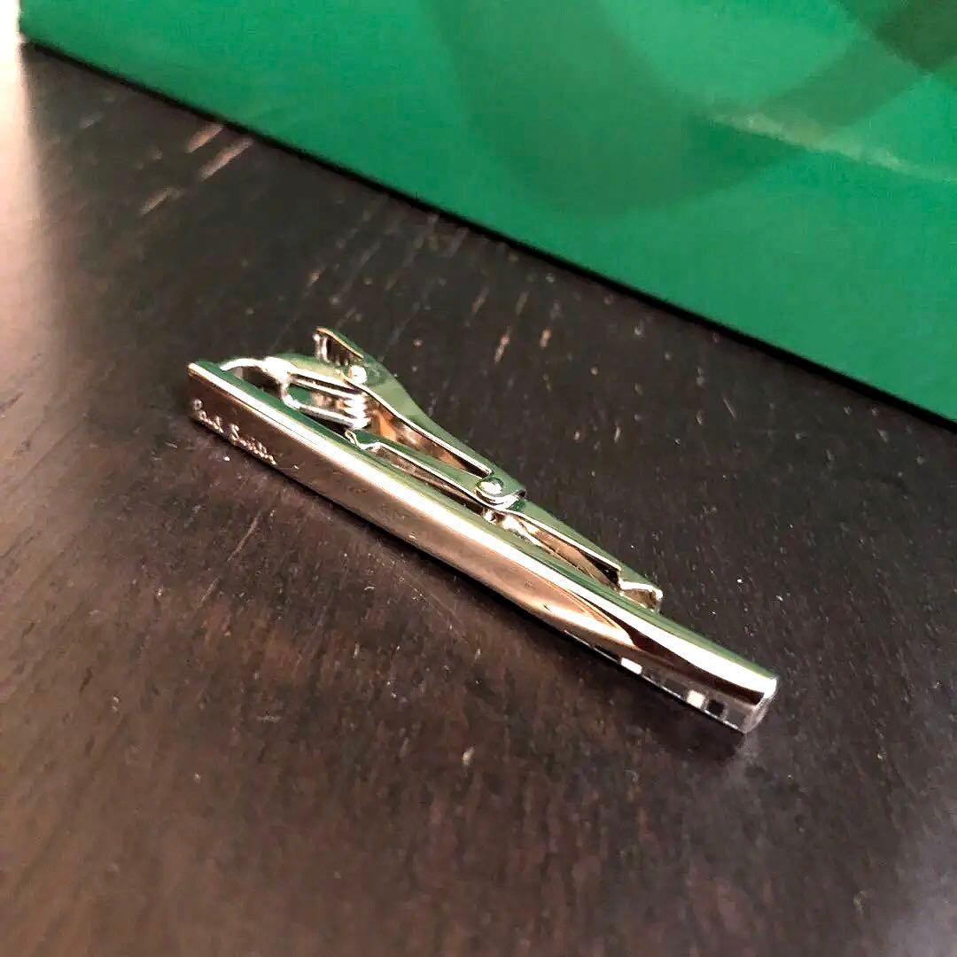 ☆新品未使用☆ Paul Smith シルバー ネクタイピン+ショップバッグ
