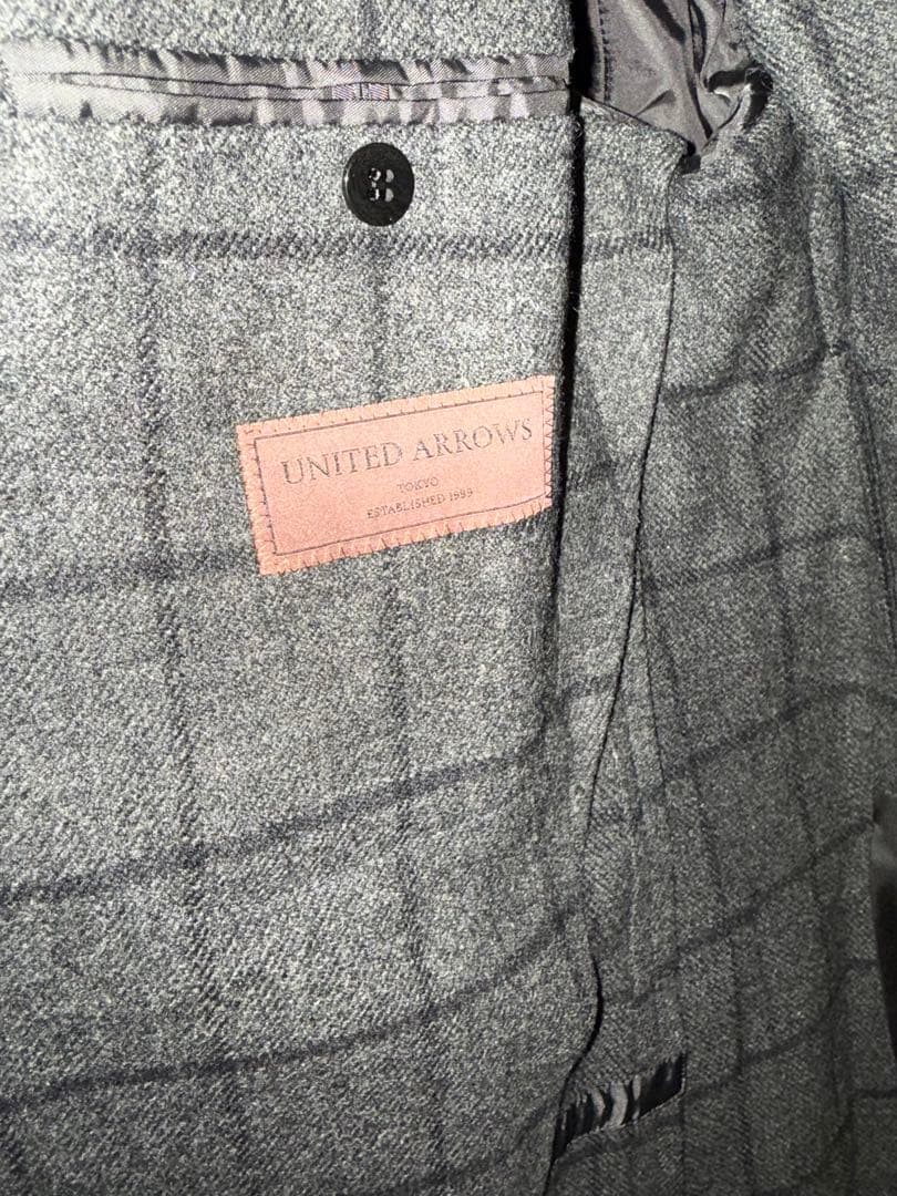 【期間限定値下げ中！】UNITED ARROWSグレーウィンドウペイン