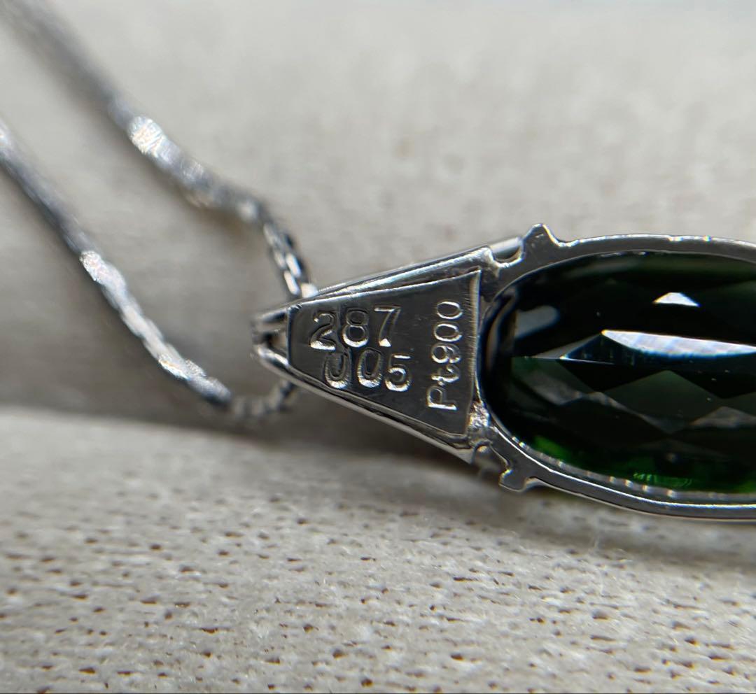 専用JA181★高級 グリーントルマリン2.87ct ダイヤ ヘッド 鑑付