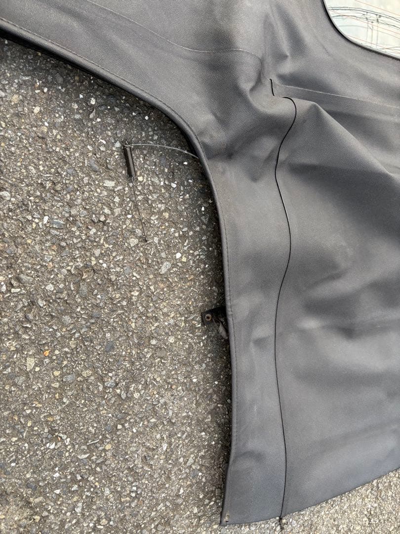 ロードスターNA NB 幌ビニール生地　黒　社外　ガラス落ち有