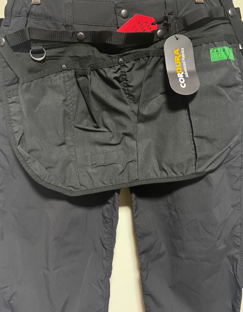 ナンガ × ハク カーペンターパンツ HK-S117 サイズL 新品 ブラック