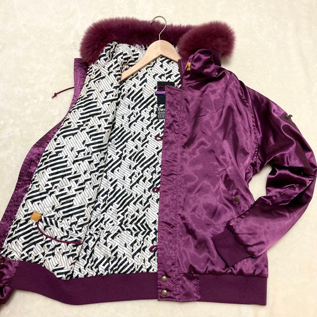 希少美品 スワッガー ジャケット アウター N2Bフォックスファー XL フード