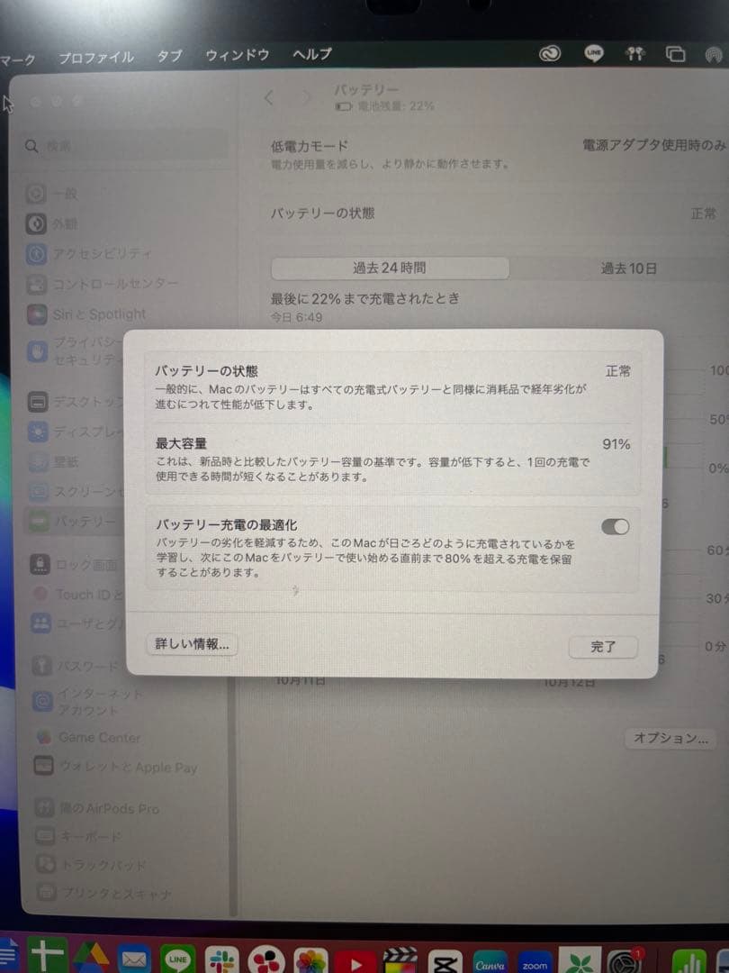 MacBook Pro 13インチSSD256GBメモリ8GBスペースグレー