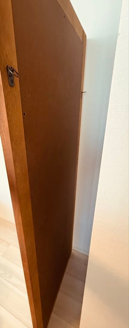 【引越しに伴い値下げしてます】大塚家具　木製スタンドミラー 大きめ ブラウン