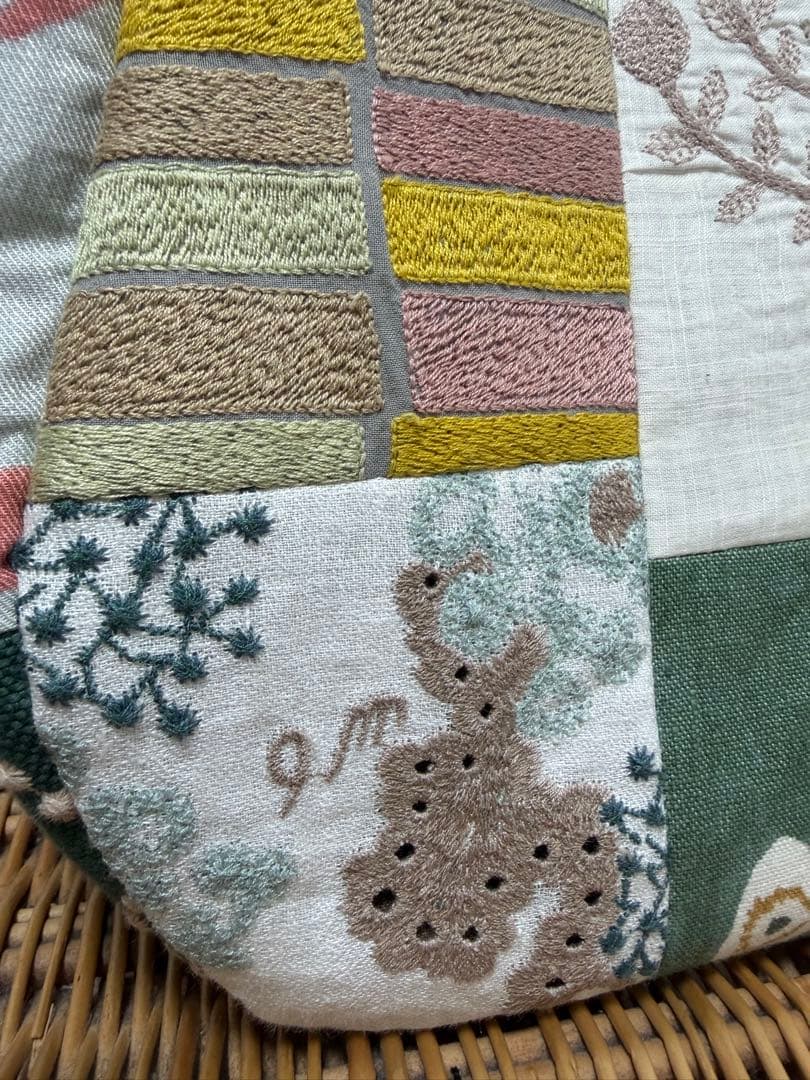 ミナペルホネン＊パッチギャザポケバッグ✂️ハンドメイド⚠️ワケあり