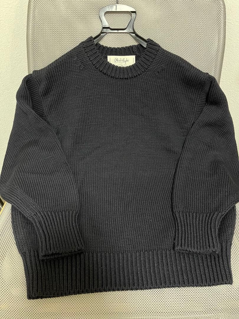 OldeH&Daughter WOOSTEDWOOL クルーネック ネイビー