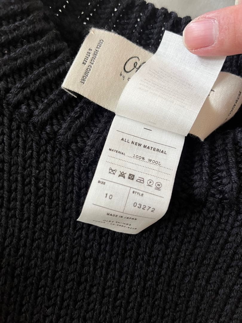 OldeH&Daughter WOOSTEDWOOL クルーネック ネイビー