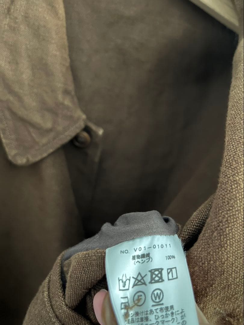 comoli 22ss ヘンプダックハンティングジャケット