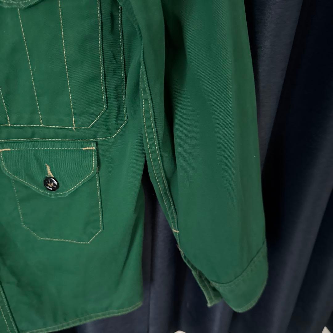 USA製 ポストオーバーオールズ カバーオール グリーン S ジャケット