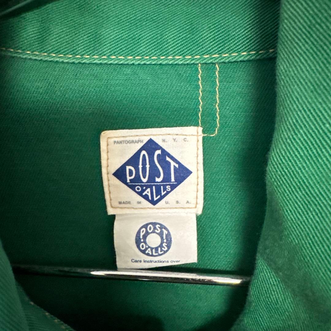 USA製 ポストオーバーオールズ カバーオール グリーン S ジャケット