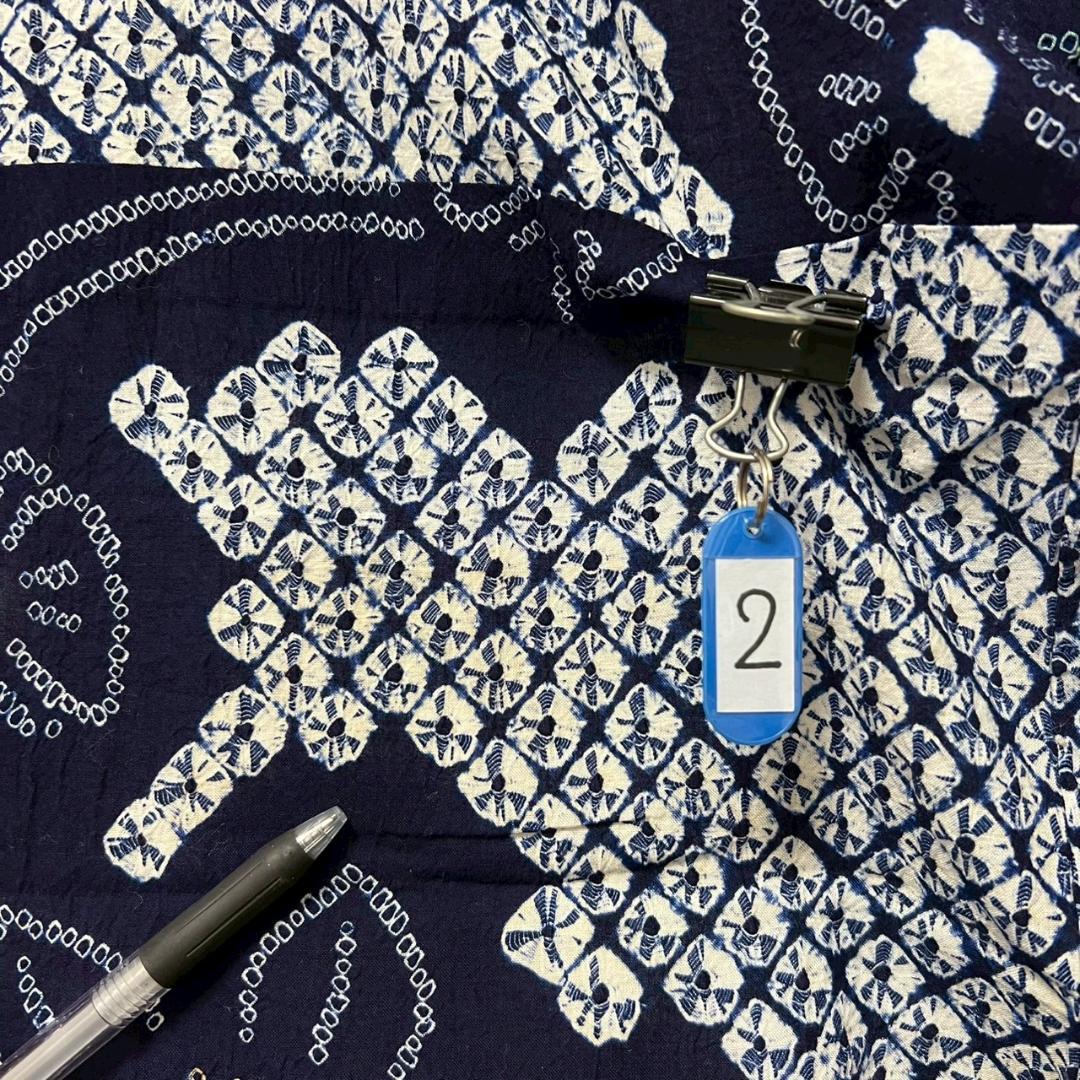 KL3175 有松鳴海絞り 浴衣 身丈164cm 夏着物 木綿