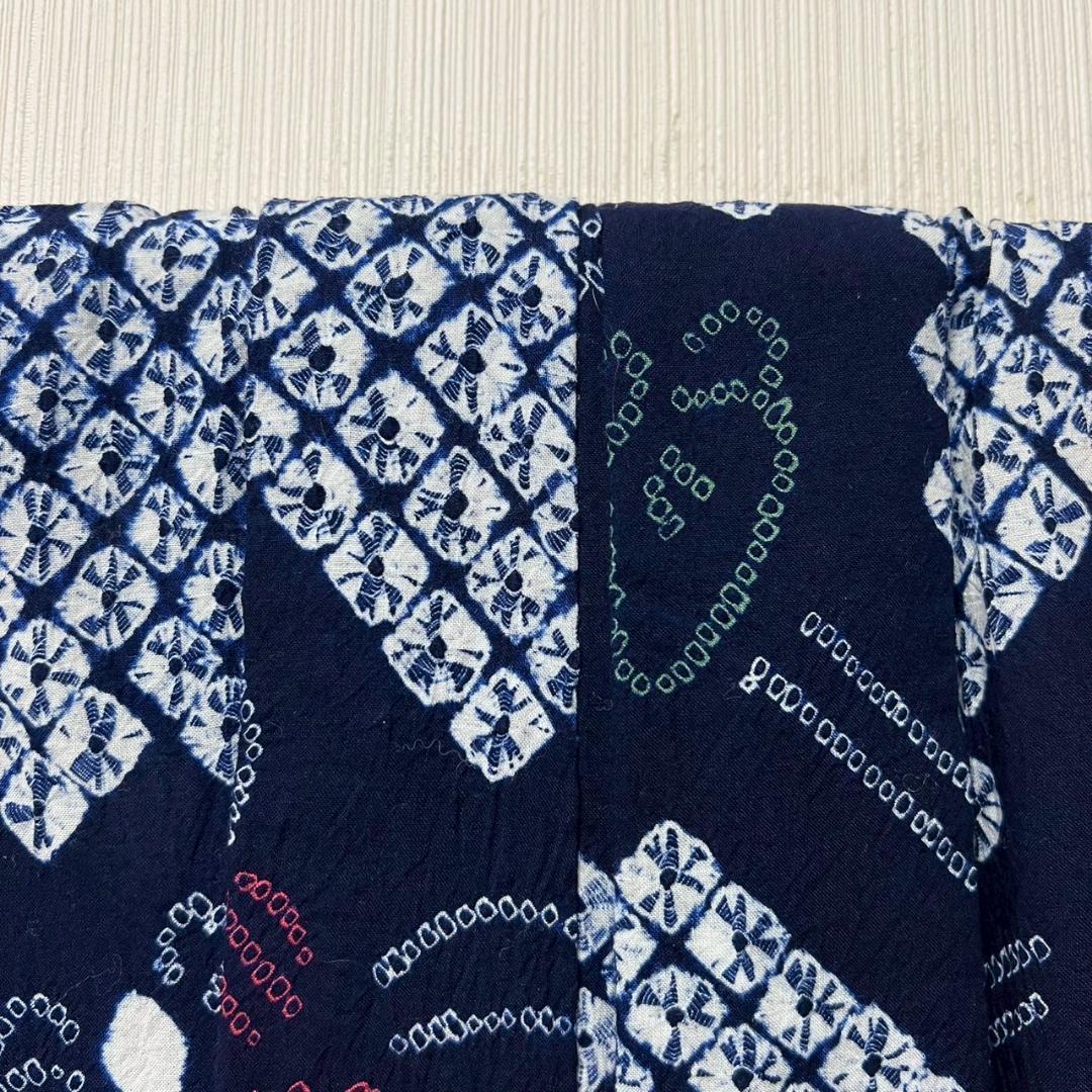 KL3175 有松鳴海絞り 浴衣 身丈164cm 夏着物 木綿