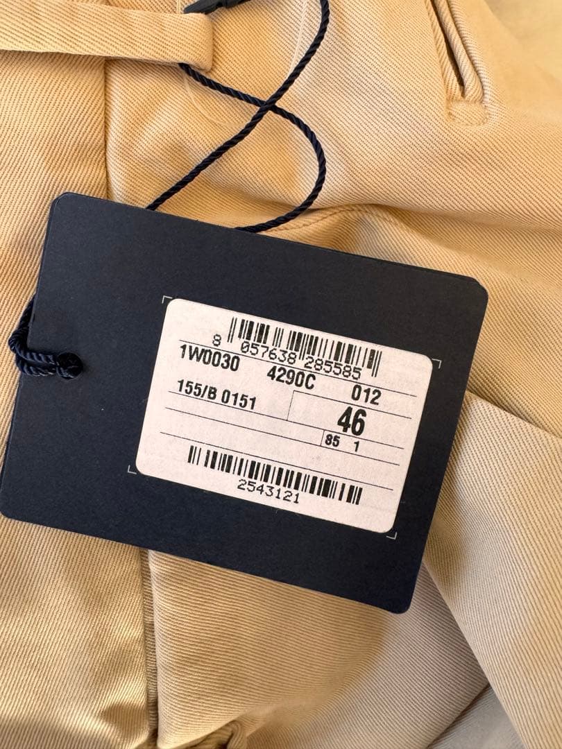 【新品未使用】INCOTEX SLACKS ストレッチコットンテーパードパンツ