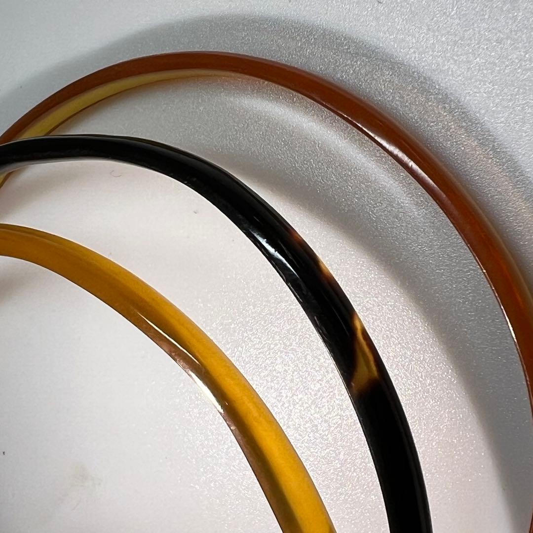 本白鼈甲　バングル　3本　くし　21g 東K7-1229☆2F