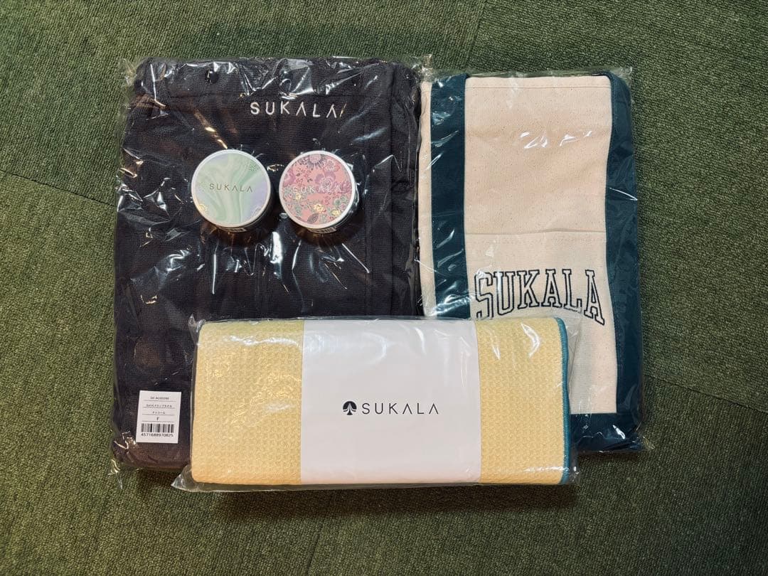 【プロフ必読】SUKALA ヨガラグ　スモークイエロー他セット