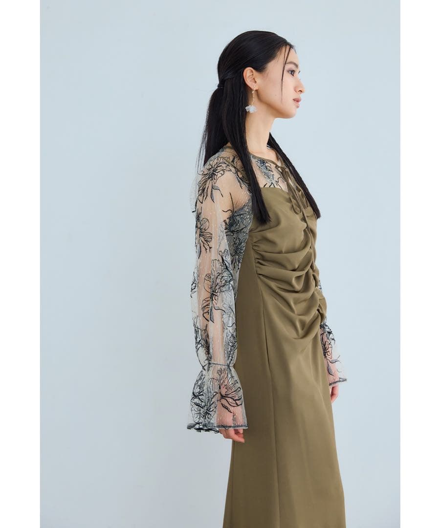 ク★新品★ ニアナMany wayゴールドフラワードレス 2点セット　サンプル品