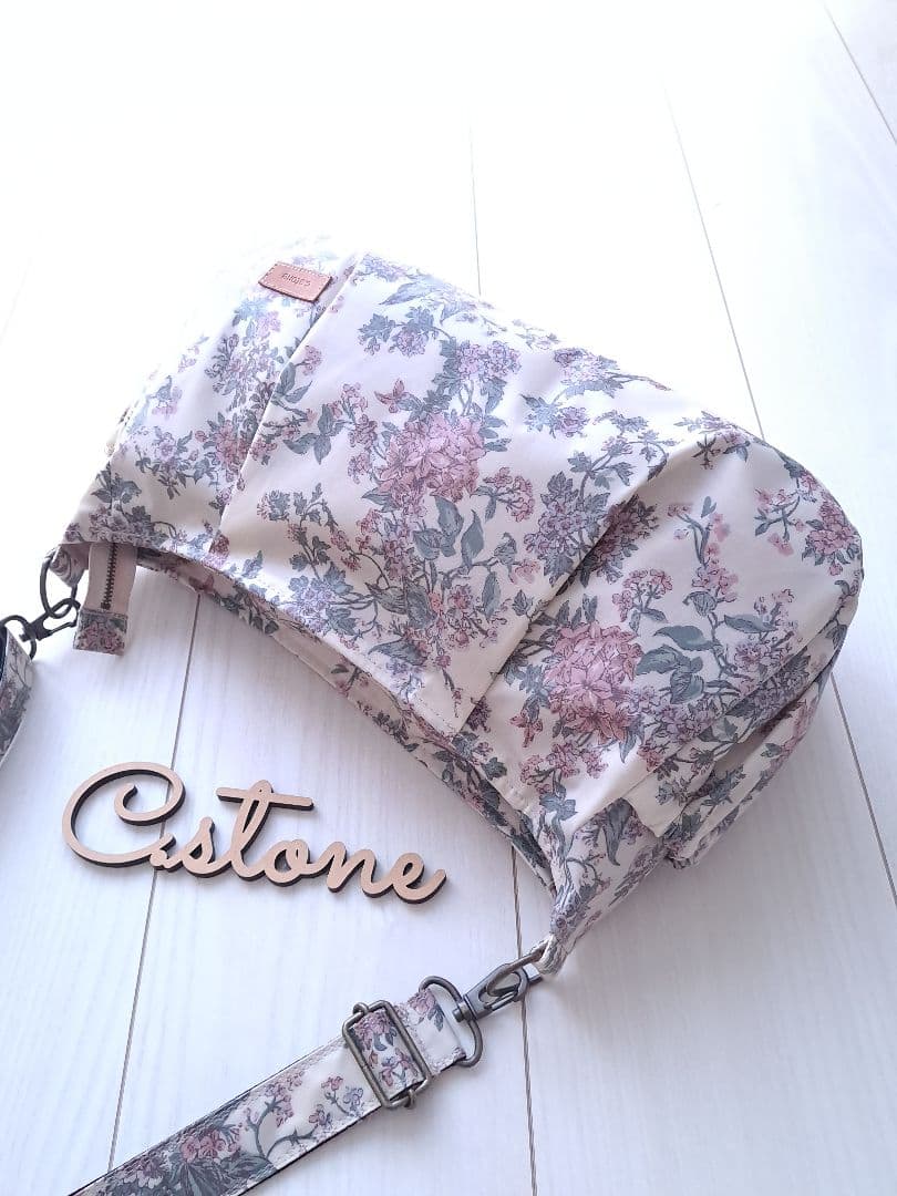 あ～きゃん様　リバティ　セリーヌ　ライラックピンク　横長ショルダーバッグ