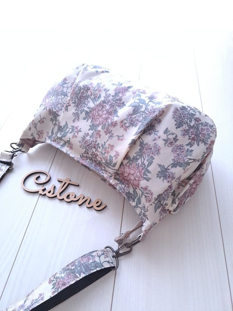 あ～きゃん様　リバティ　セリーヌ　ライラックピンク　横長ショルダーバッグ