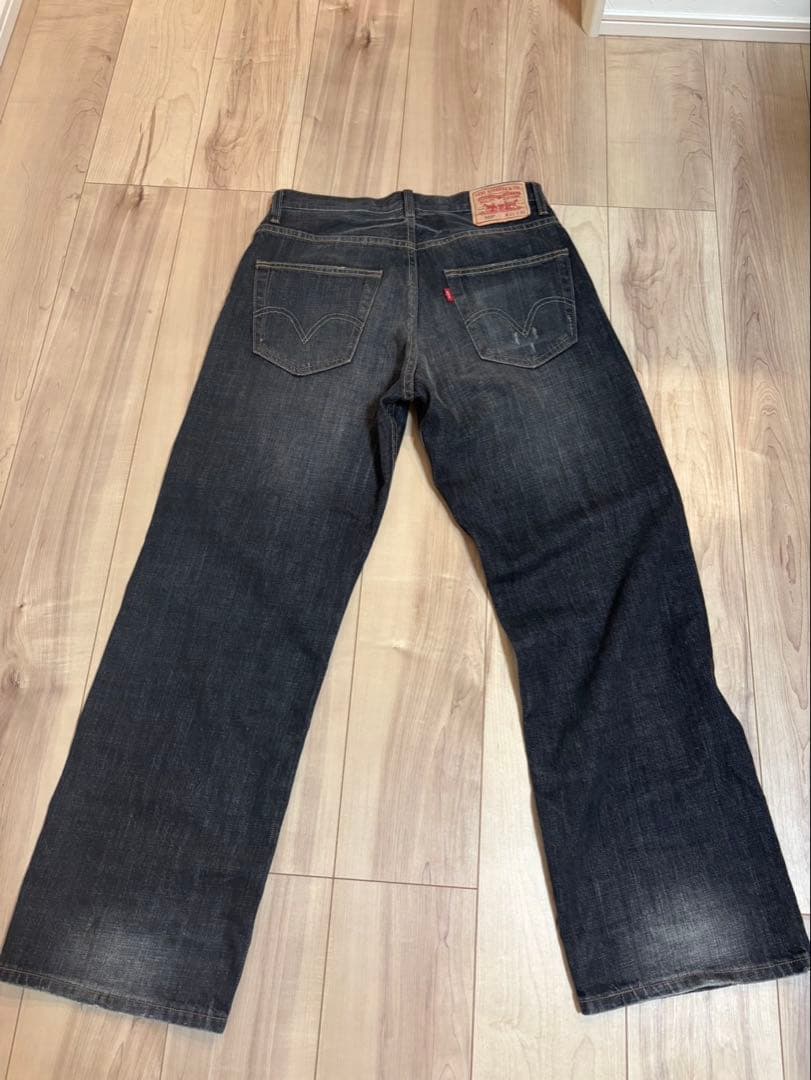 デッドストック Levi's 569 リーバイス デニム パンツ 黒 31x30