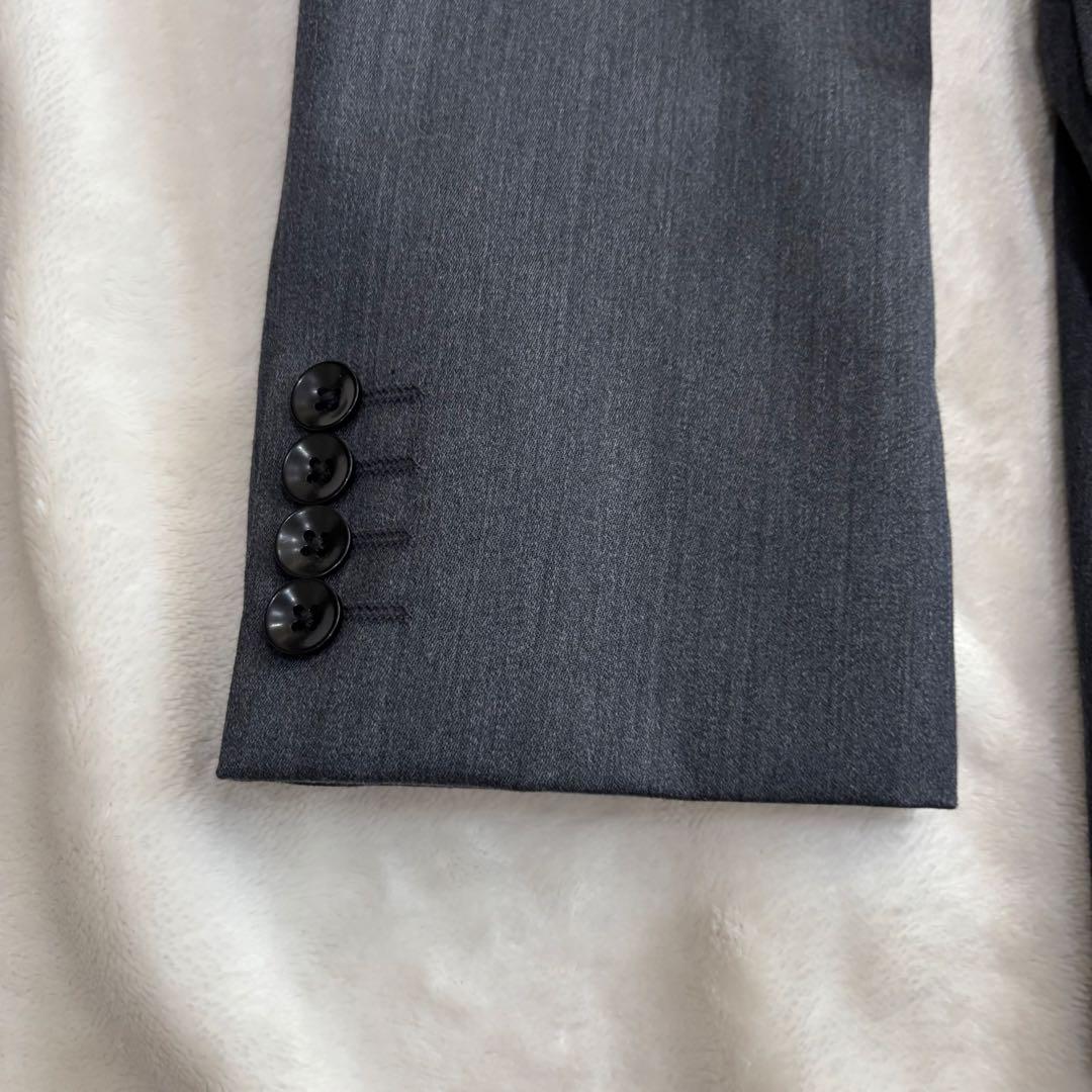 【美品】スーツセレクト　スリーピース　スーツ　グレー Y7