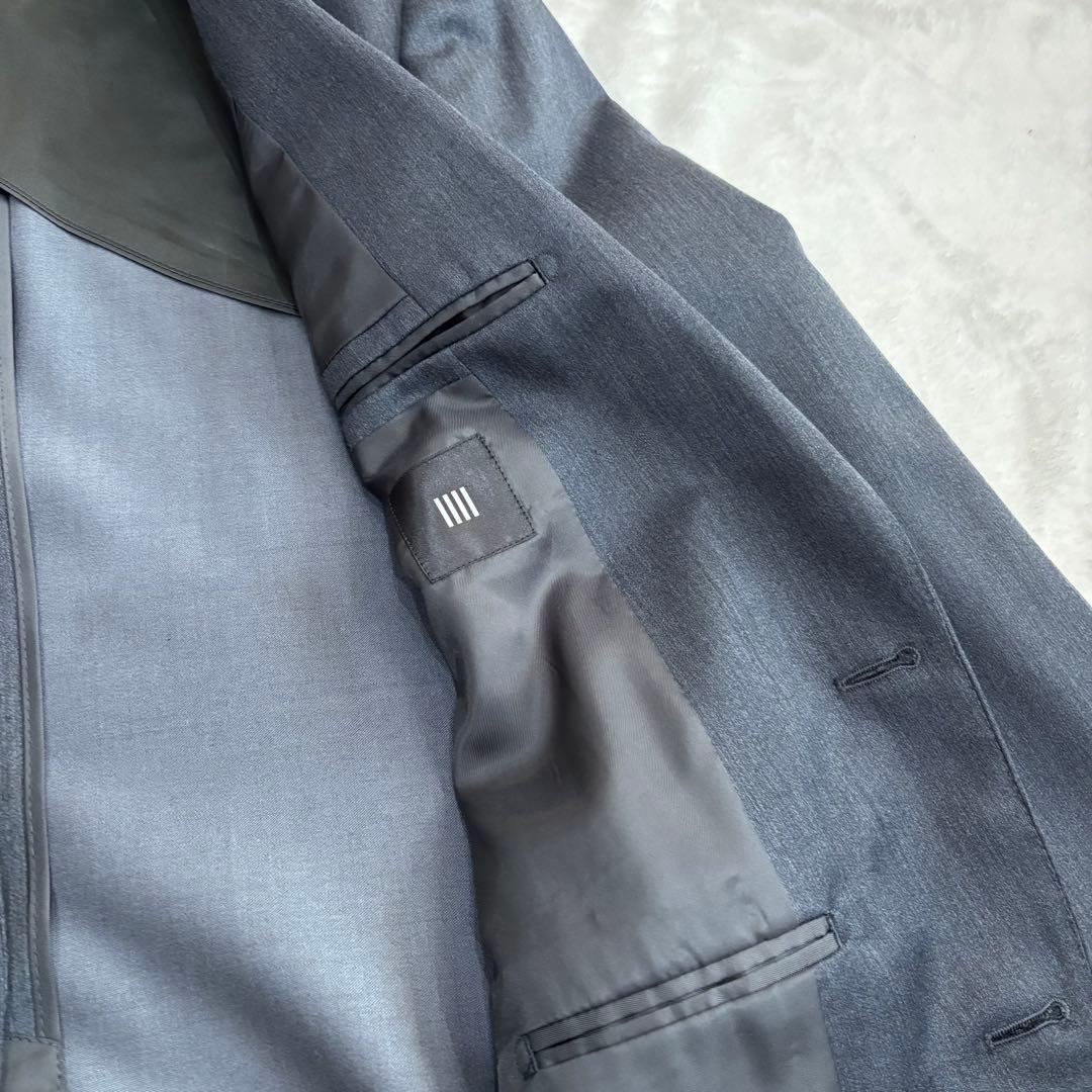 【美品】スーツセレクト　スリーピース　スーツ　グレー Y7