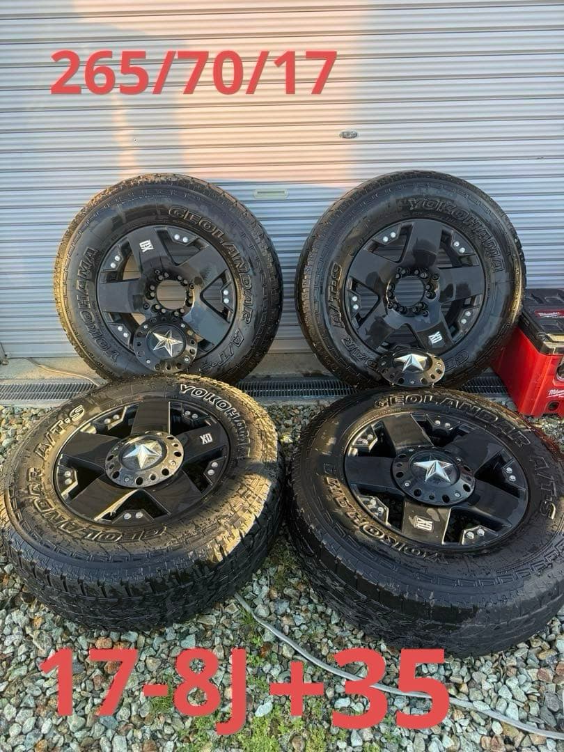 KMC XD775ROCKSTAR 17in 8.0J+35 6Hスタッドレスに