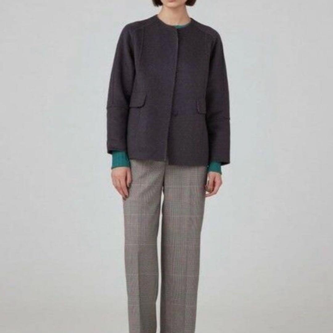 美品 24AWトゥモローランド スーパーダブルフェイス リバーシブルコート 36