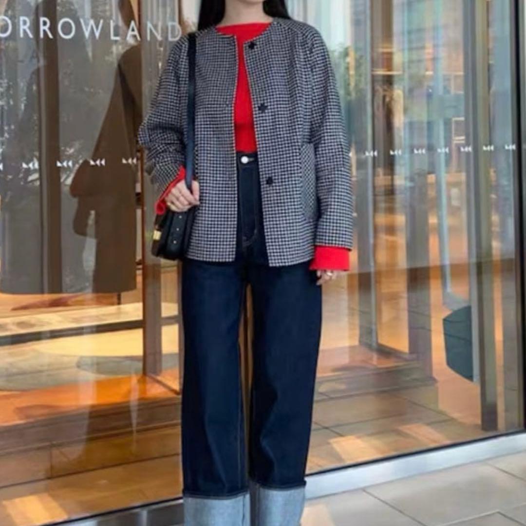 美品 24AWトゥモローランド スーパーダブルフェイス リバーシブルコート 36