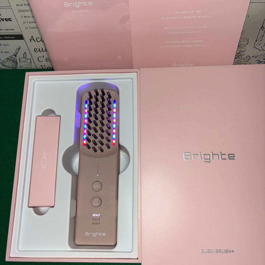Brighte .エレキブラシ＋限定カラ−ピンク