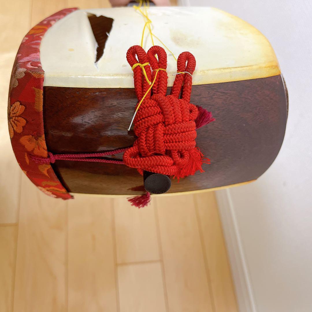 津軽三味線 太棹 東さわり 金細 二枚溝 紅木 子持ち綾杉胴