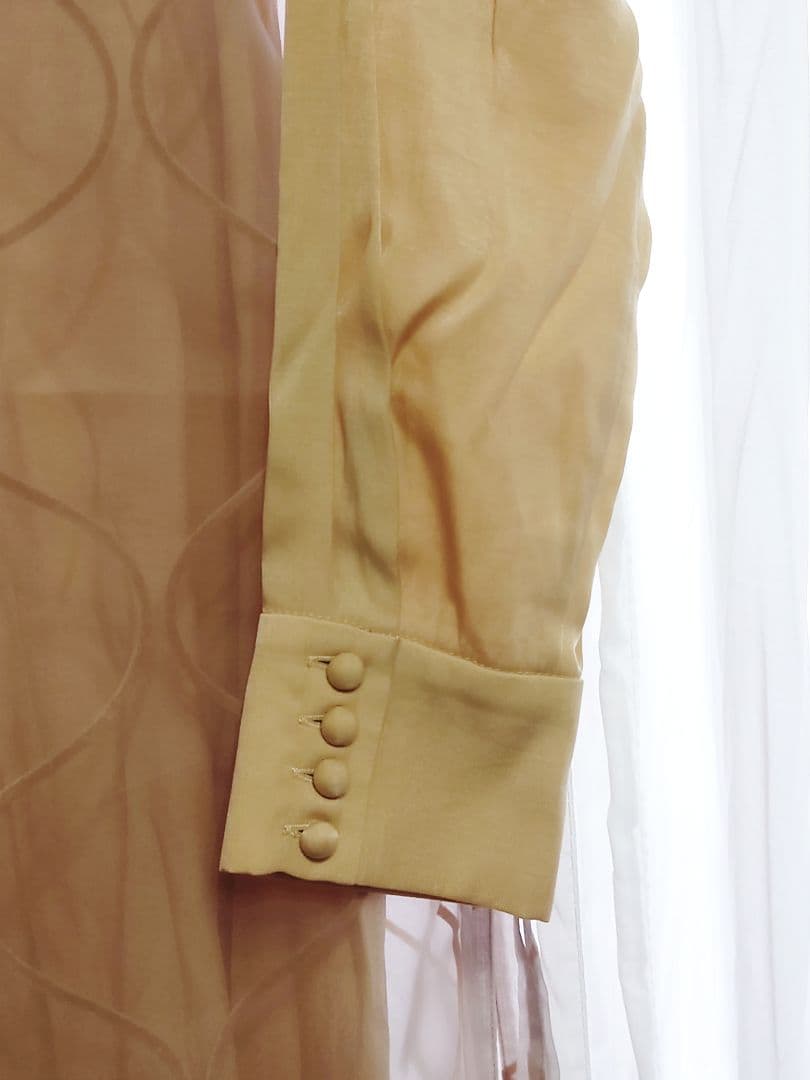 新品タグ付き 3箇所汚れあり AMERI UNDULATE VEIL DRESS