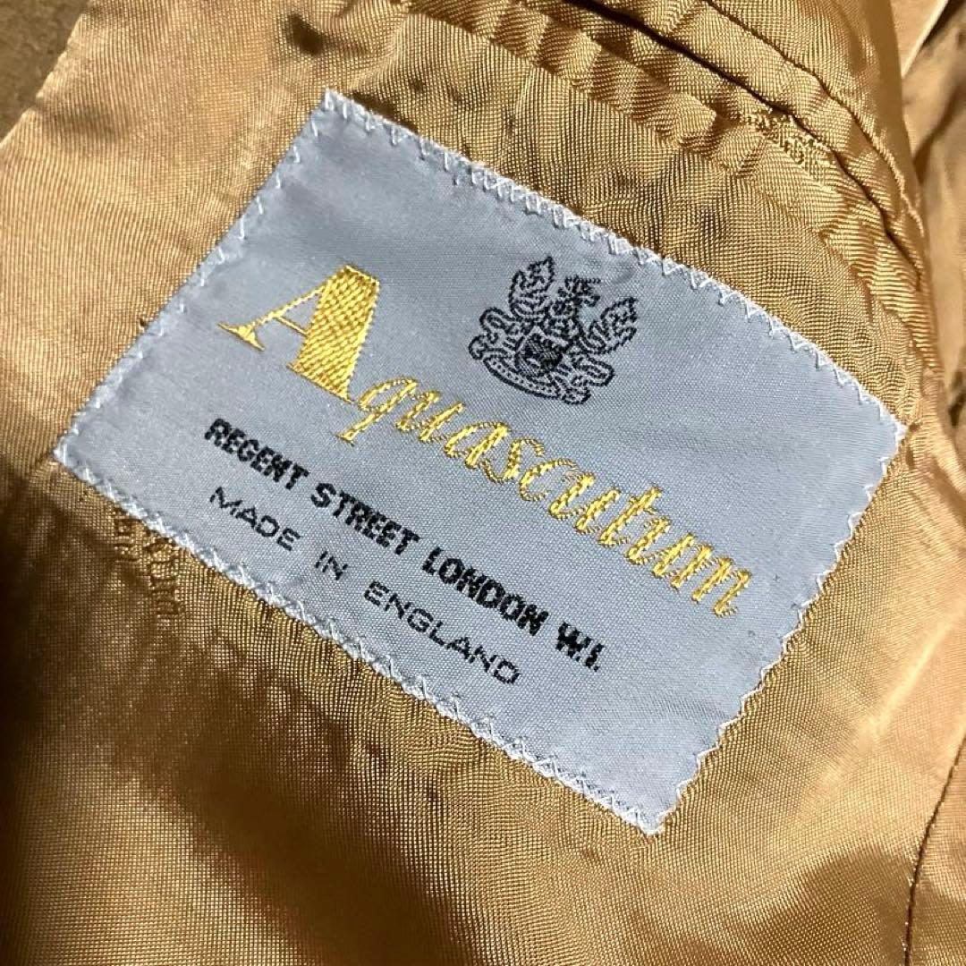 80s 英国製 カシミア 100% Aquascutum テーラードジャケット