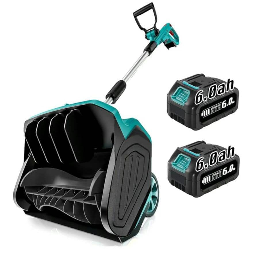 除雪機 電動除雪機 充電式 コードレス マキタ対応 6.0Ahバッテリー2個付
