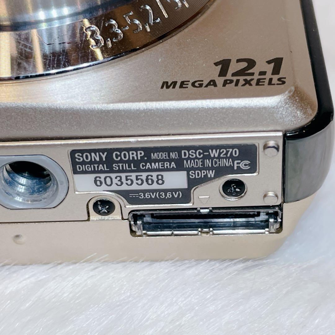 【✨極美品✨】SONY DSC-W270【✨新品バッテリー付き✨】