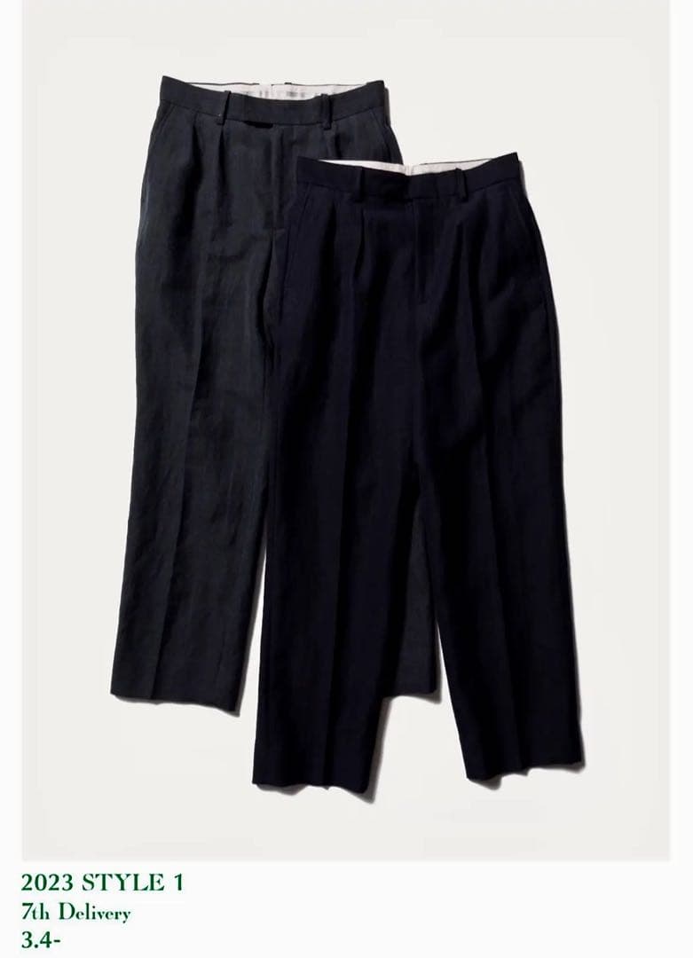 A.PRESSE 23SS Wide Tapered Trousers サイズ2