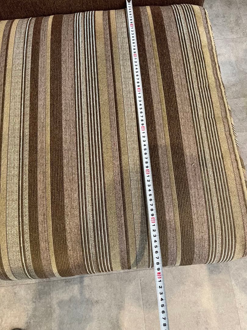 ストライプデザイン 1人掛けソファ